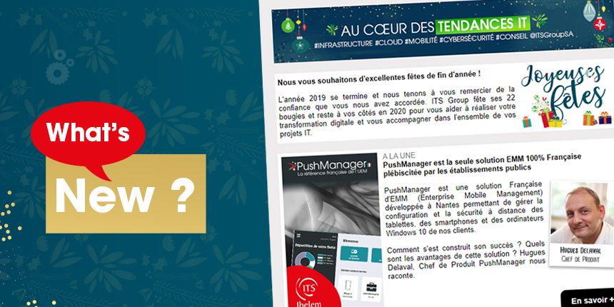 Découvrez toutes les actualités ITS Group dans notre newsletter du mois de décembre 2019